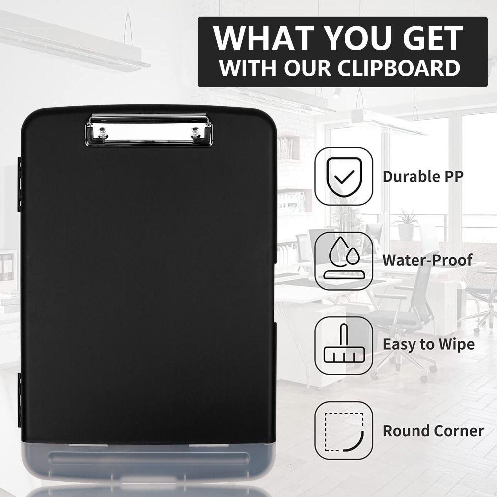Large Capacity A4 Binder Clipboards with Pen Holder File Organizer for School Office Supplies