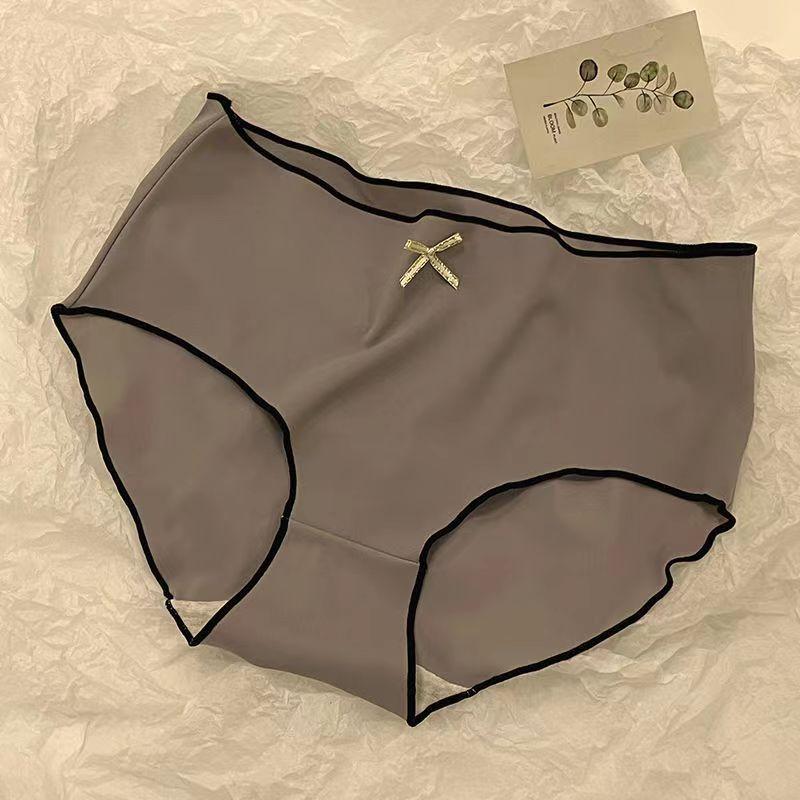 Ladies Cotton Underwear Panties Girls Seamless Antibacterial Crotch Breathable Briefs Mid-Waist Plus Size Women's Panties