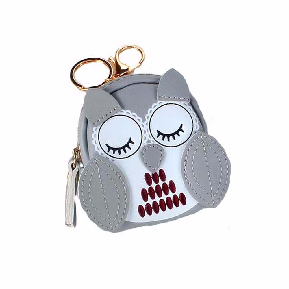 Кошелек Кассирши Держатель для ключей Короткие кошельки Сумка для ключей Школьная сумка Подвеска Брелок для ключей автомобиля Сова Кошелек для мелочи