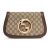 Gucci Blondie Shoulder Bag Beige/Ebony Supreme Women Shoulder_bags Grey 699268-K9GSG-8358