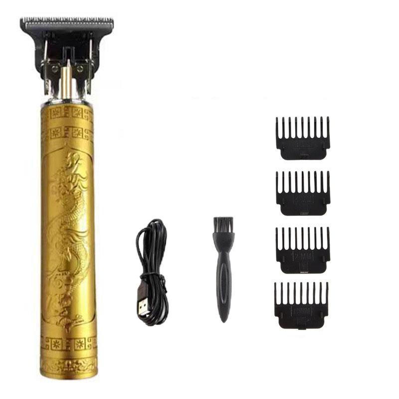 Триммер для мужчин, машинка для стрижки волос, профессиональный триммер для бороды, электрическая бритва с USB-портом для парикмахерских