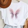 Fashion Women Beautiful Wings Print T Shirt Funny Casual O-neck Short Sleeves T-shirt Summer Female Tee Shirt