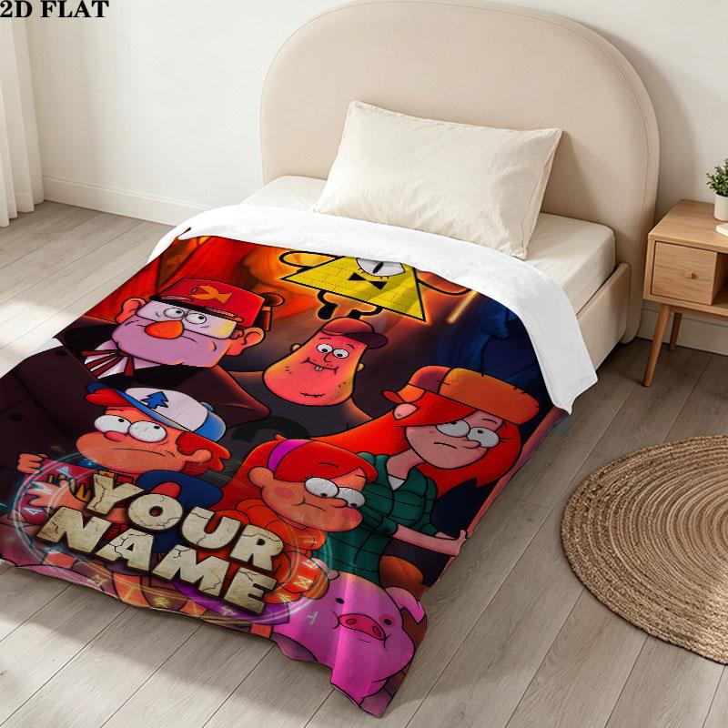 Custom Gravity Falls Blanket, High quality Comfortable for All Seasons, Home Decor, Warmth and Comfort