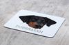 Dobermann, Doberman Pinscher, Dobie – Geometric mouse pad with a picture and text | Art-Dog