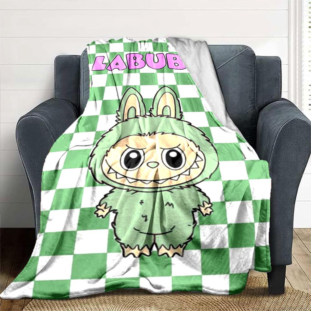 Labubu Blanket Comfortable Perfect For Seaside Picnics Sofa Four Seasons Multipurpose Warmthful Decor Gift For Travel Home Birthdays