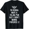 Nintendo Zelda Забавная Трифорс Это Каламбур Графическая Футболка Футболка