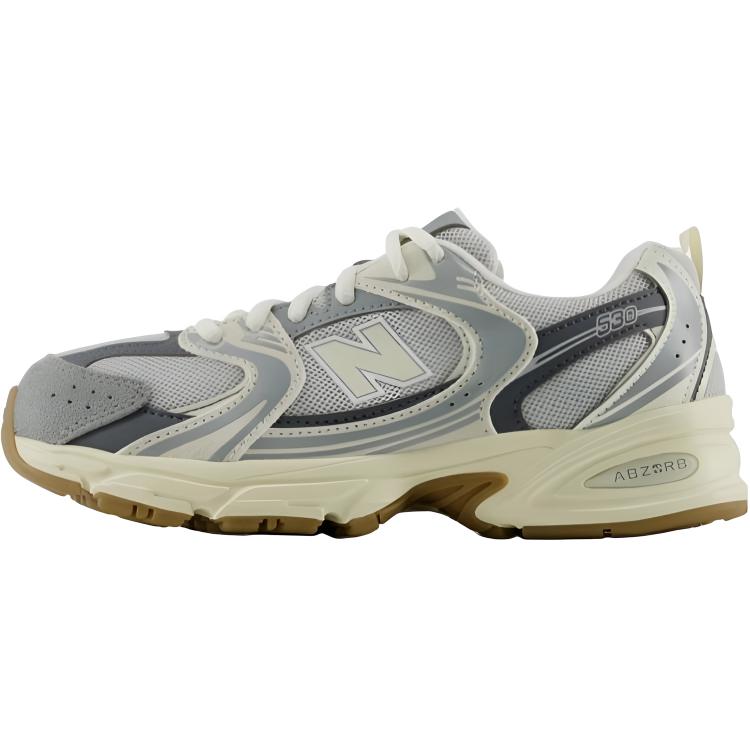 New Balance NB 530 Удобная и легкая амортизация Низкие детские кроссовки для бега Серые Унисекс GR530UK