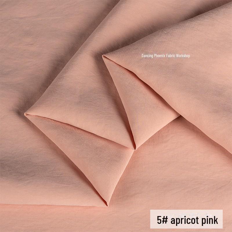 Ретро-песочная матовая медно-аммиачная шелковая ткань - неэластичный материал для верха/юбки Hazy Frost