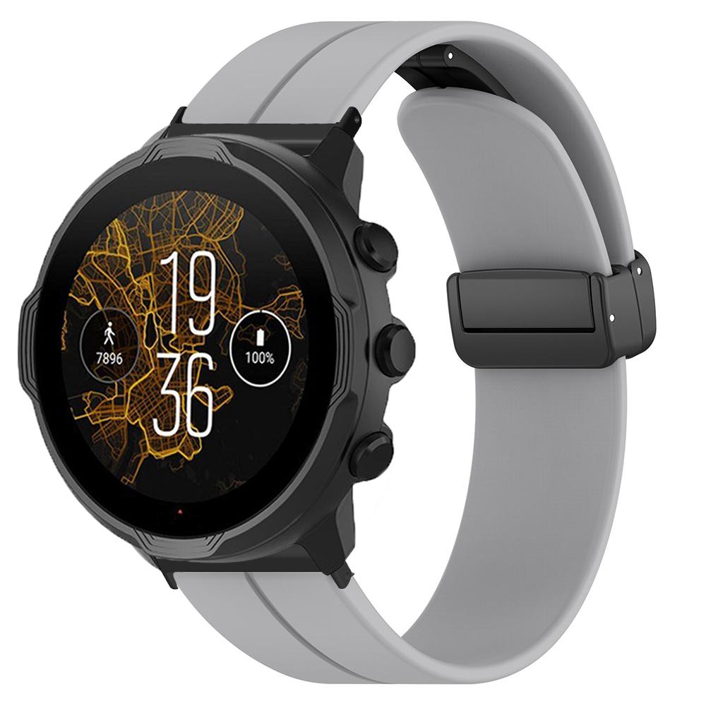 Силиконовый ремешок для часов 24 мм для Suunto 9 baro/7/D5, ремешок для Spartan Sport на запястье HR/Baro, спортивный ремешок с магнитной пряжкой