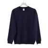 Heavyweight 420g Fleece-Lined Cotton Pullover Sweatshirt Unisex Oversized Casual Round Neck Top