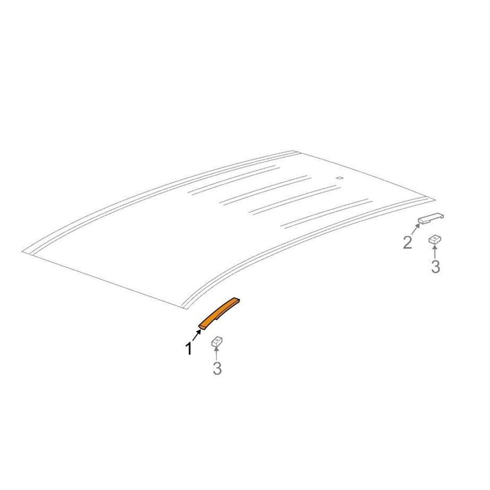 Right Side Front Roof Exterior Trim-Drip Molding 42577929 For Buick Chevy