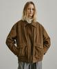Artid Suede Oversized Blouson Jumper_Brown
