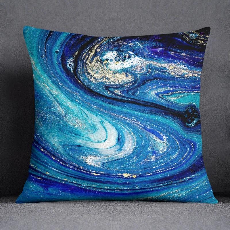 Colorful Oil Painting Pattern Pillowcase Car Ornaments Office Living Room Home Pillowcase
