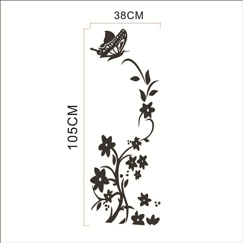 Butterfly Refrigerator Sticker Home Decoration Kitchen Mural Diy Wall Stickers