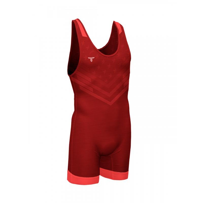 Mens Wrestling Singlet Compression Gym Workout Suit Breathable Spandex Lycra Athletic Top Training Competition