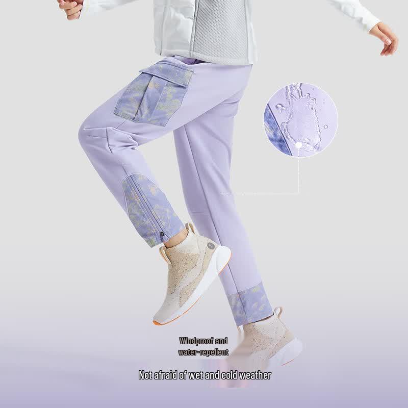 Moodytiger Kids' Fleece-Lined Stretch Casual Sports Pants