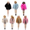 Casual Wear Doll Overcoat Winter Dress Doll Plush Coat Children Gifts Doll Clothes  Girls Toy