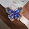 Vintage Butterfly Brooches for Women Ladies Beauty Rhinestone Crystal Butterfly Pins Party Office Brooch Pins Jewelry Gift