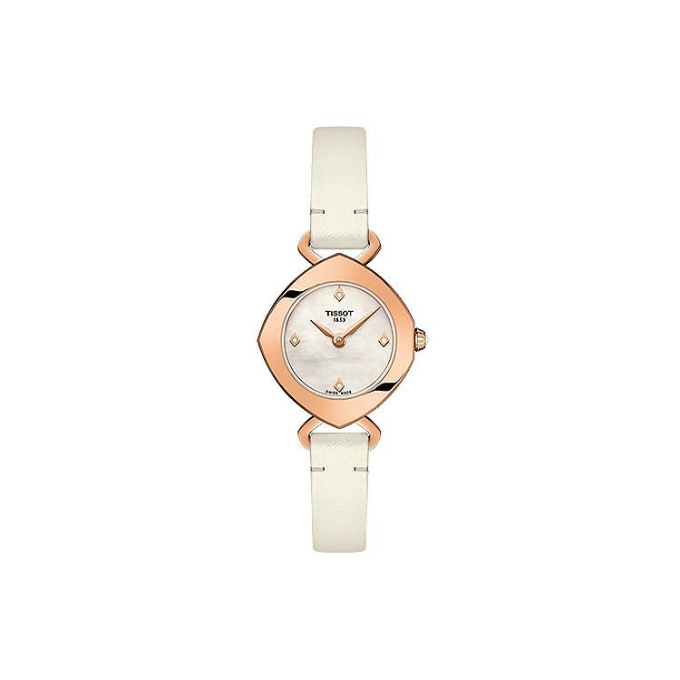 Tissot Женские часы Yiting Collection с кварцевым механизмом 22,58 мм, циферблат цвета перламутра T113.109.36.116.00