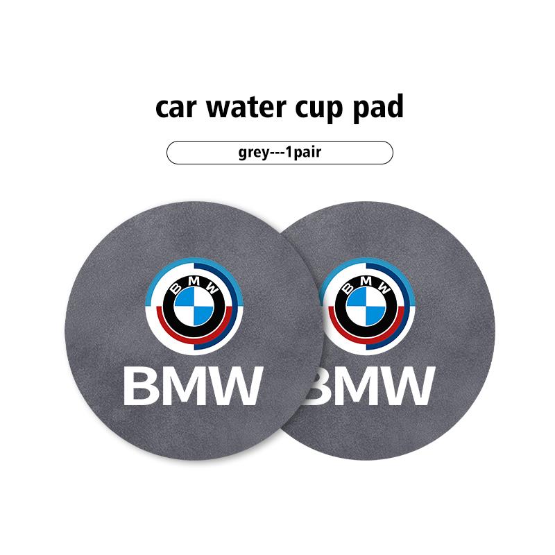 2pcs Car Coaster Water Cup Bottle Holder Anti-slip Pad Mat For BMW G01 G02 F15 F16 G05 G06 G07 F07 G30 F40 F44 F34 F30