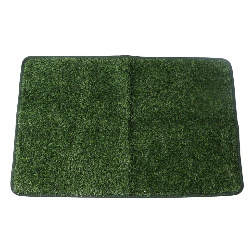 Dog Toilet Tray Waterproof Reusable Easy Cleaning Portable Dog Litter Tray with Artificial Grass