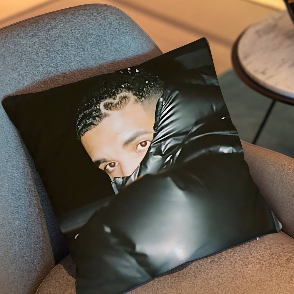 For All The Dogs Iceman Drake Pillow Case Anti-Dustmite Pillowcase Invisible Zipper Silky Short Plush Sofa Cushion Cover