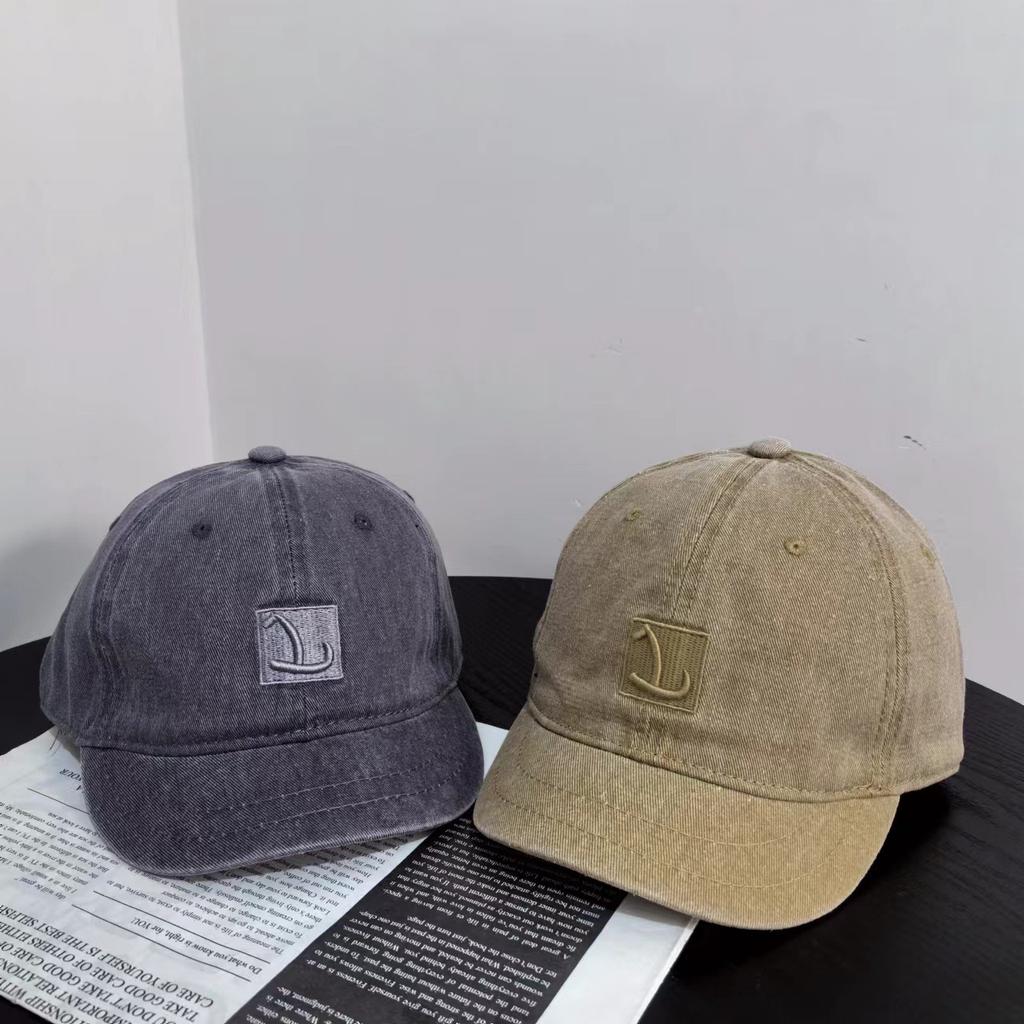 2025 весна и лето персонализированная стирка старые буквы короткий козырек бейсболка для спорта на открытом воздухе мужская солнцезащитный козырек женская мода