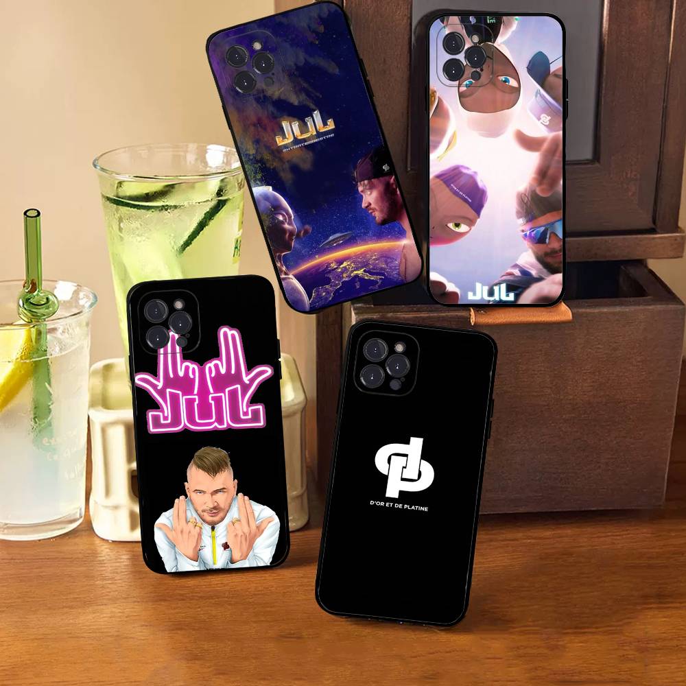 Рэпер JuL C'est Pas Des Lol Для iPhone 17 16 15 14 13 12 11 Pro Max Plus Ударопрочный Черный Мягкий Чехол для Телефона