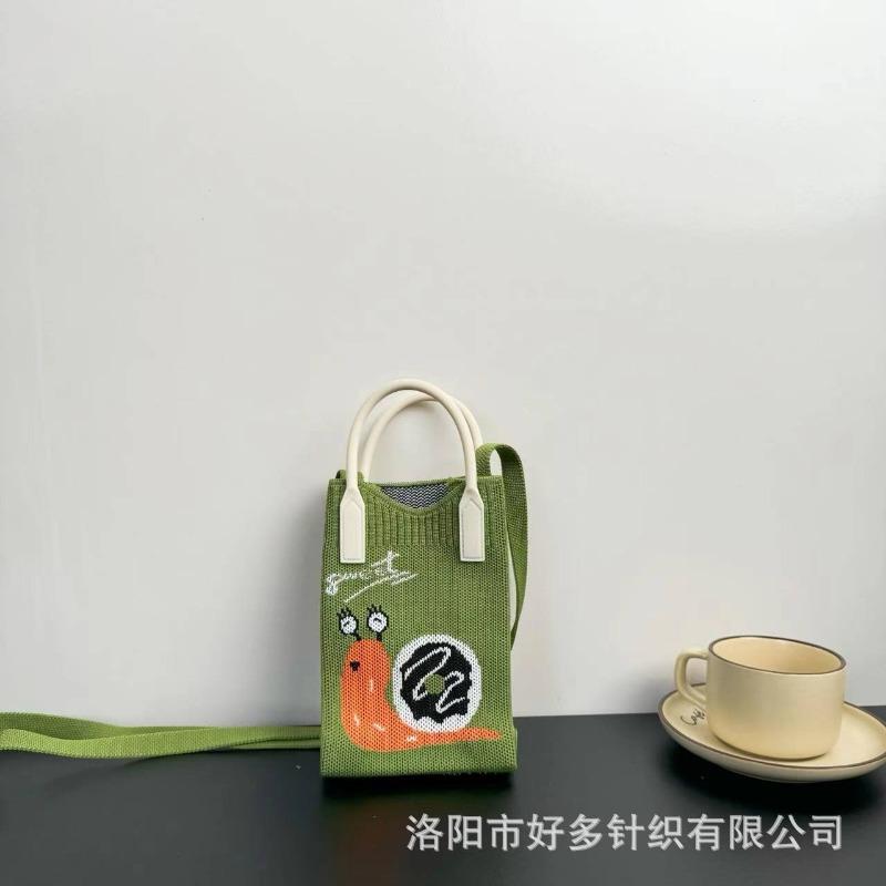 Премиальный сенсорный ns сумка для мобильного телефона новая мультяшная вязаная сумка дофаминовая ниша универсальная сумка-мессенджер через плечо сумочка