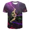 Summer New Hot Selling Anime Characters 3D Digital Printing Youth Trend Fashion Creative Trend Men's T-shirt