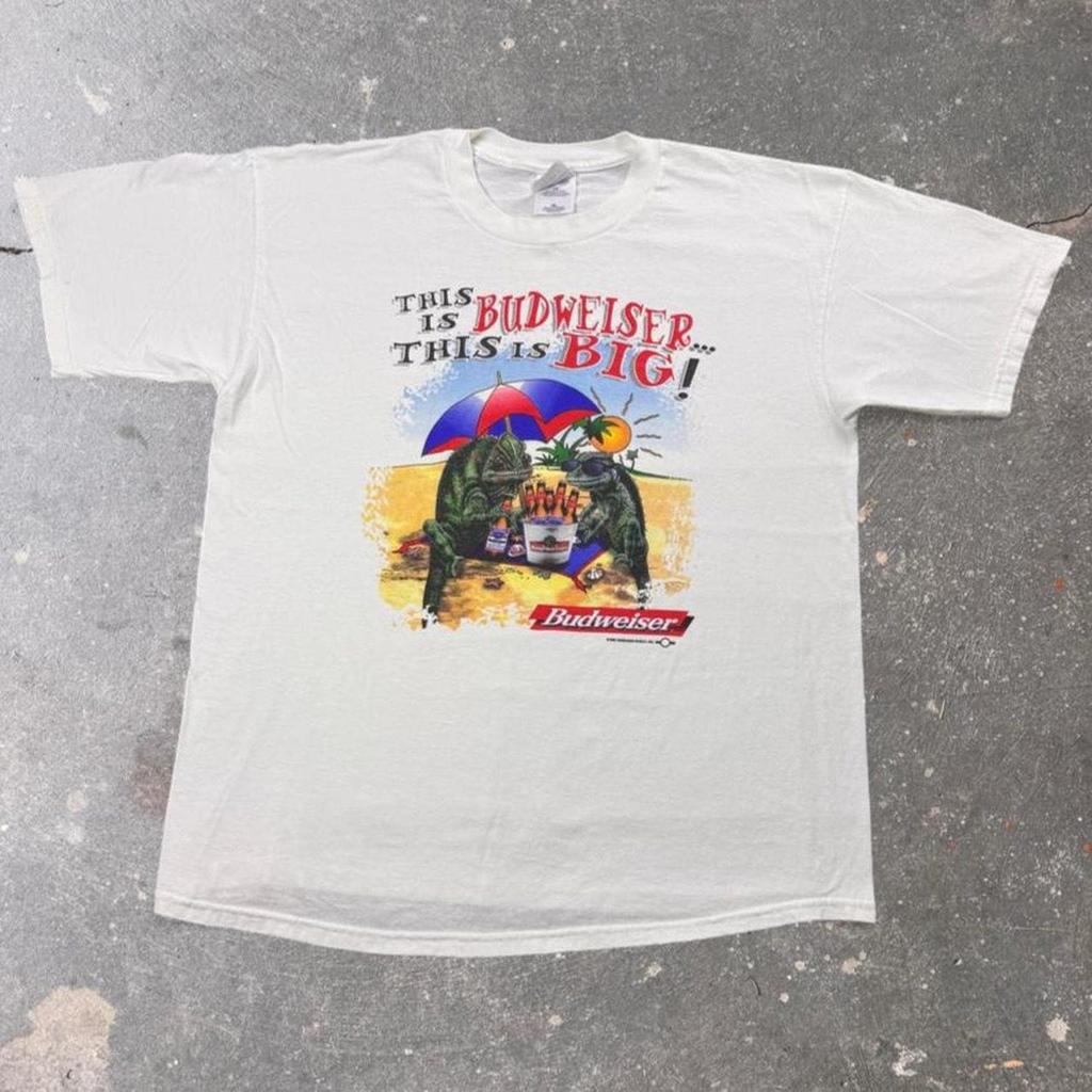 1998 Budweiser “This Is Budweiser This Is Big!” Iguana Graphic Tee | XL