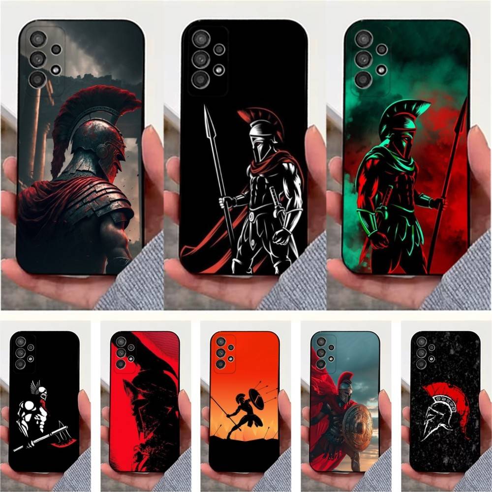 Телефон Спартанские Воины Для Samsung S25,S10,S20,S10,S21,S9,S24,S23,Ultra,FE,Plus,Lite,Мягкий Силиконовый Черный Чехол