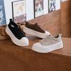 2025 Autumn New Leather Muffin Thick Baseplate Shoes Women's Retro Versatile Senior Sense Sports and Leisure White Shoes