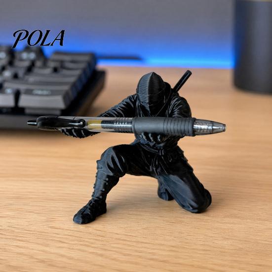 Декор рабочего места 3D-печатный держатель для ручек в виде ниндзя, Уникальная фигурка, Креативный держатель для организации офисного стола, Декор стола, Поделка, Хранение, Шариковая ручка