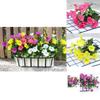 Morning Artificial 35cm Glory Flower Fake Silk Petunia Vine Wall Decor Home