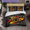 Anderlecht FC Themed Bedding 3Pcs Duvet Cover Set Decorative Bed Linen For Teen Room Home Decoration