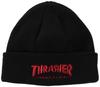 Thrasher Вязаная шапка MAG LOGO FR (Логотип бренда) [20TH-N52 / ШАПКА] Шапка, Черный/Красный,
