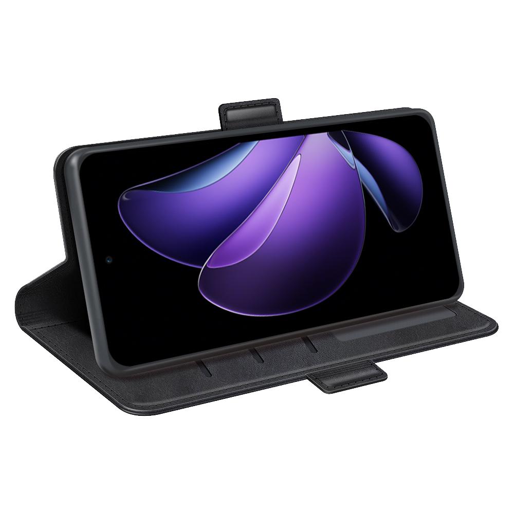 For Oppo Reno13 F 5G Stand Case Calf Texture Leather Wallet Phone Cover