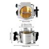 Classy-Silver 92Mm Throttle Body For LSX LS LS1 LS2 LS7 Corvette Replacement Parts Accessories