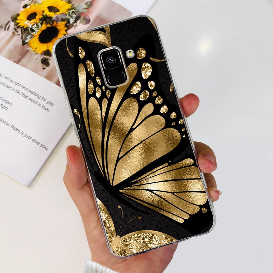 Для Samsung Galaxy A8 (2018) / A8+ (2018) Мягкий силиконовый TPU чехол SM-A730F A530F для Samsung A 8 A8 Plus, милые чехлы с мультяшными пандами