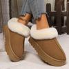 2024New Hot Selling Winter Women's Boots Round Toe Flat Shoes for Women Slip-on Platform Shoes Outdoor Classic Ankle Snow Boots