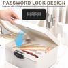 Digital Password Lock Safe Box Plastic Portable Organizer Case Household Cash Jewelry Privacy Security Storage Box with Tray