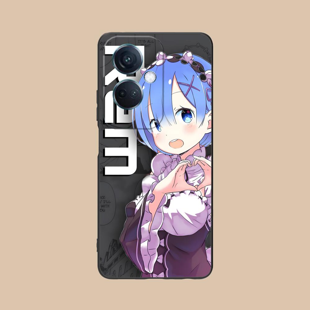 Чехол для мобильного телефона ReZero Rem Waifu для OPPO Find X9 X8 X7 X6 X5 X3 X2 Plus s Pro Ultra Lite Цветная Печать Чехол Чехол Красивый