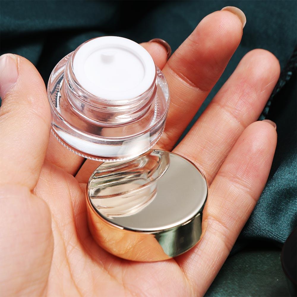 Black Gold Eye Cream Pots Mini Face Cream Packaging Bottle Makeup Jar for Skin Care