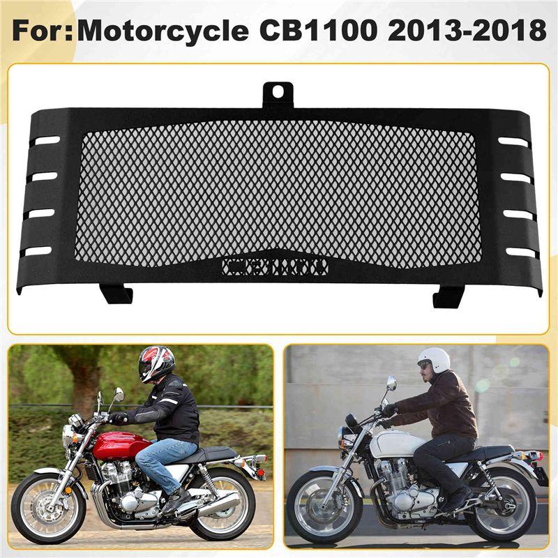 WF-Stainless Steel Motorcycle Radiator Grille Guard Protector Cover Water Cooler Protection For Honda Cb1100 2013-2018
