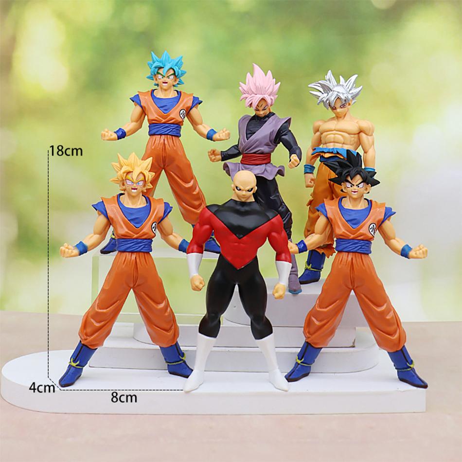17-18 см Аниме Dragon Ball Super Saiyan Сон Гоку Броли Веджета Фигурка Действия Модель Подарки Коллекционные Фигурки Дети Z для Круглой Сенсорной Сжималки 3