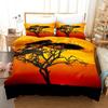 Goldon Sunset Bedding Collection Tropical Beach Holiday Duvet Cover Collection Girl Bed Cover Collection Sunrise Quilt Cover Pillowcase Single Double