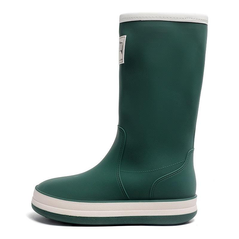 Водонепроницаемые резиновые сапоги с высоким голенищем для пар, обувь для рыбалки и работы, прочная резина, нескользящая подошва, длинное голенище, унисекс, уличная обувь