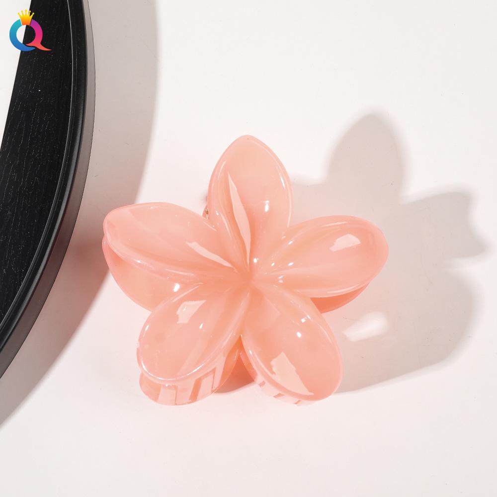 Fashion Bauhinia Egg Flower Hair Clip Back Head Bun Grab Clip Shark Hair Clip Accessories