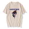 Уличная одежда Футболка корейской певицы JISOO AMORTAGE Ropa Hombre Футболки в стиле хип-хоп Повседневные мужские женские хлопковые футболки Модные футболки в стиле хип-хоп